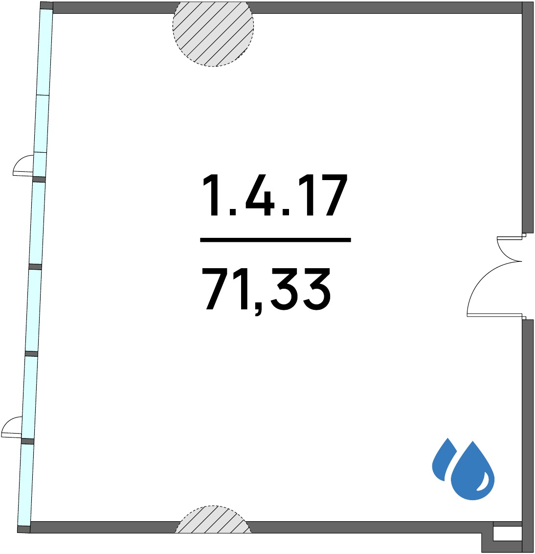 Офис 71,33 м²