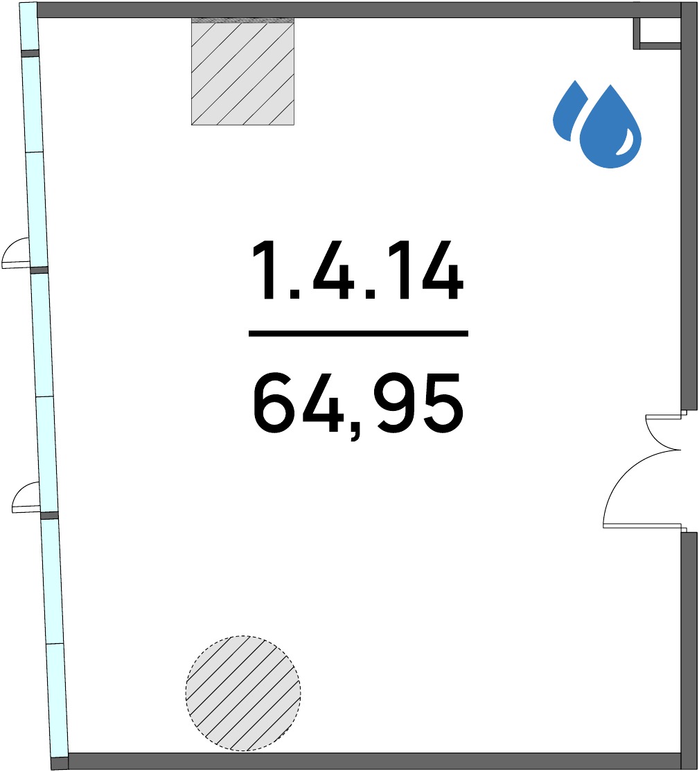 Офис 64,95 м²