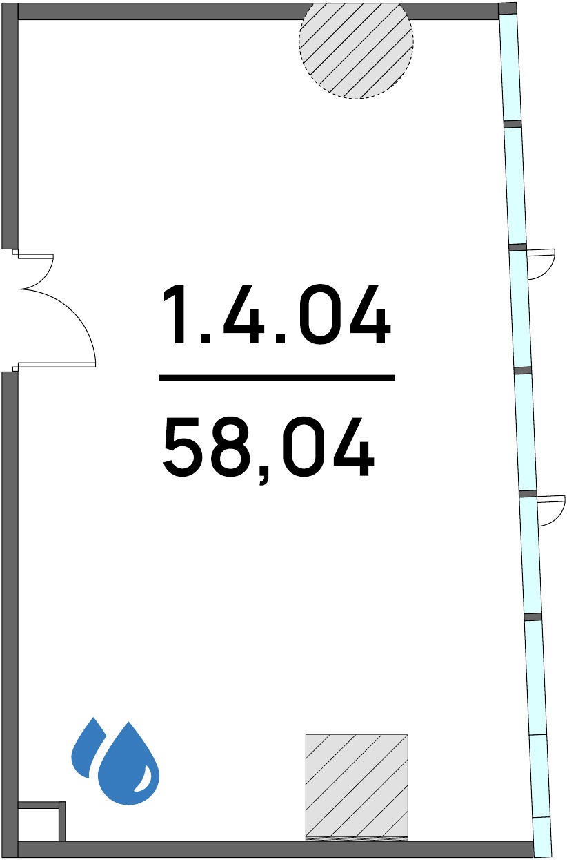 Офис 58,04 м²