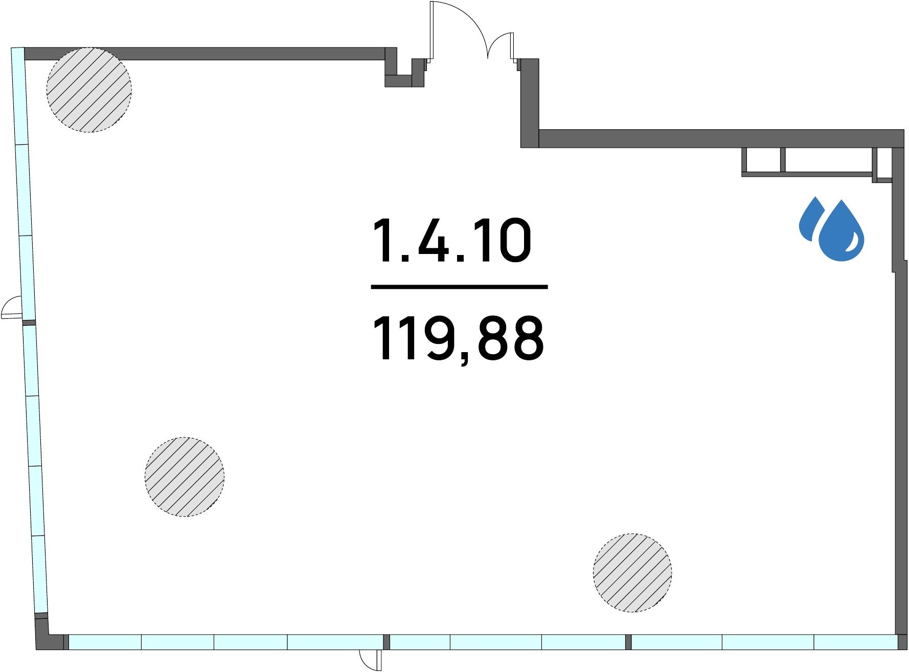 Офис 119,88 м²