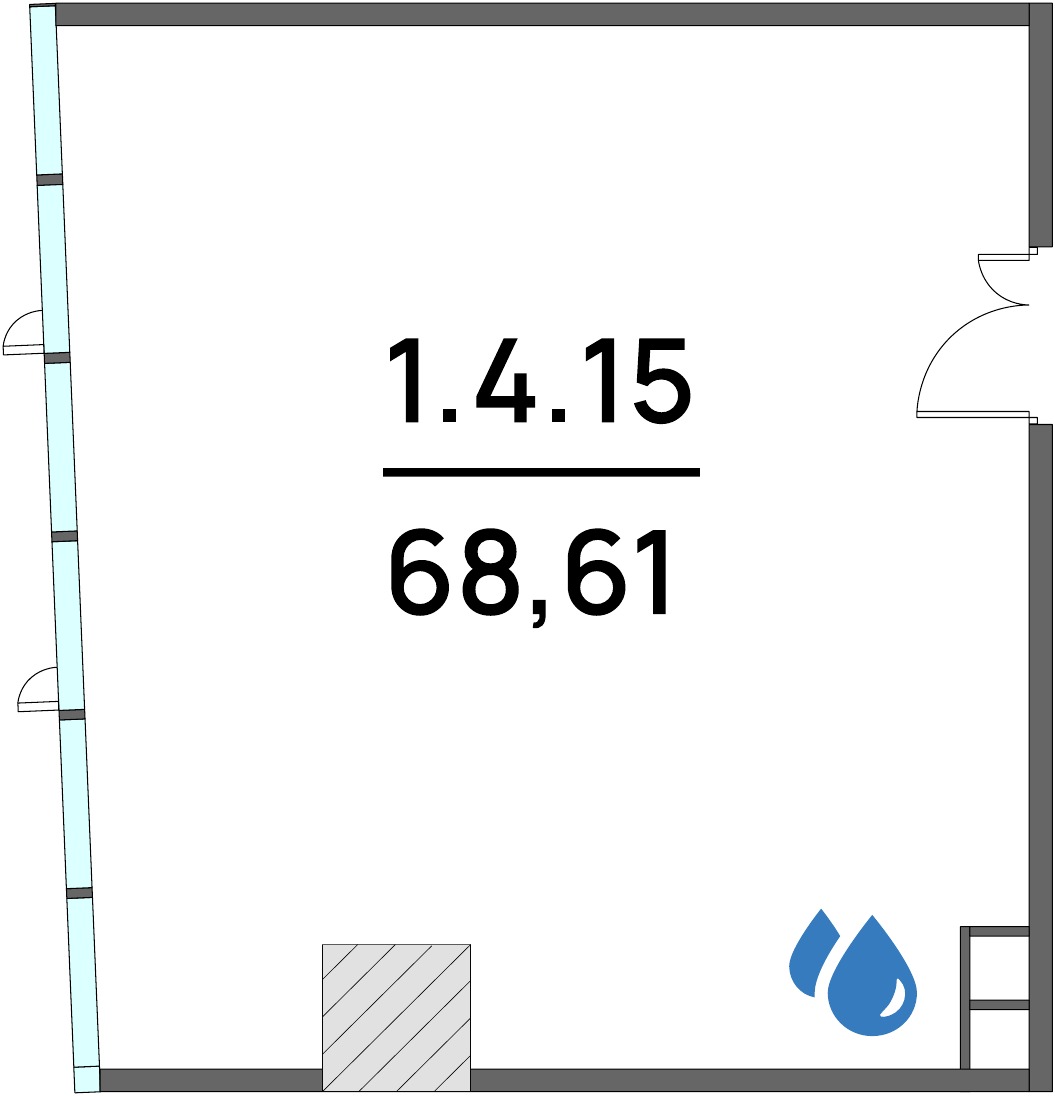 Офис 68,61 м²
