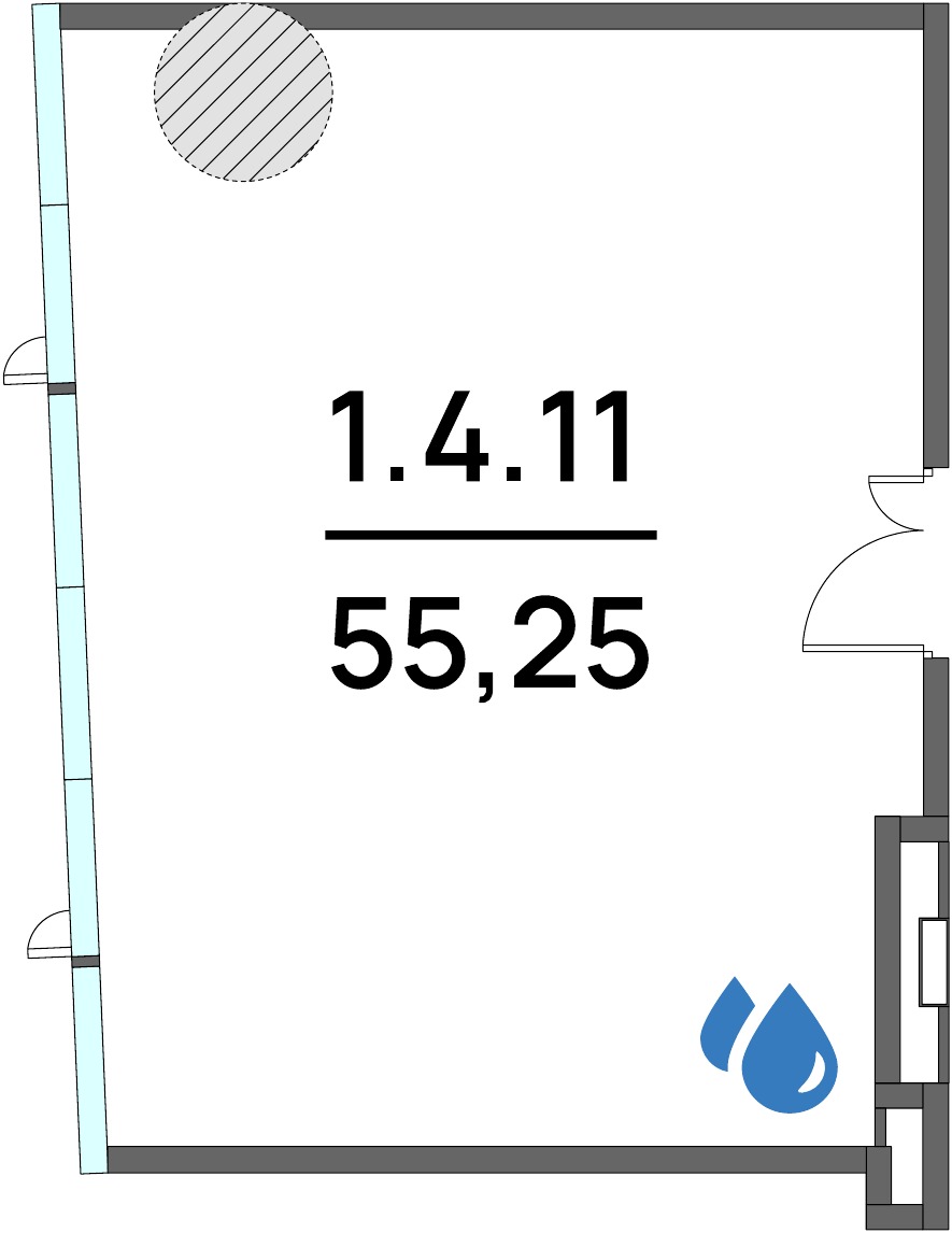 Офис 55,25 м²